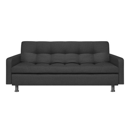 Sofá Cama Sophie gris oscuro tela