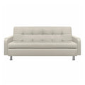 Sofá Cama Sophie beige cuero sintetico