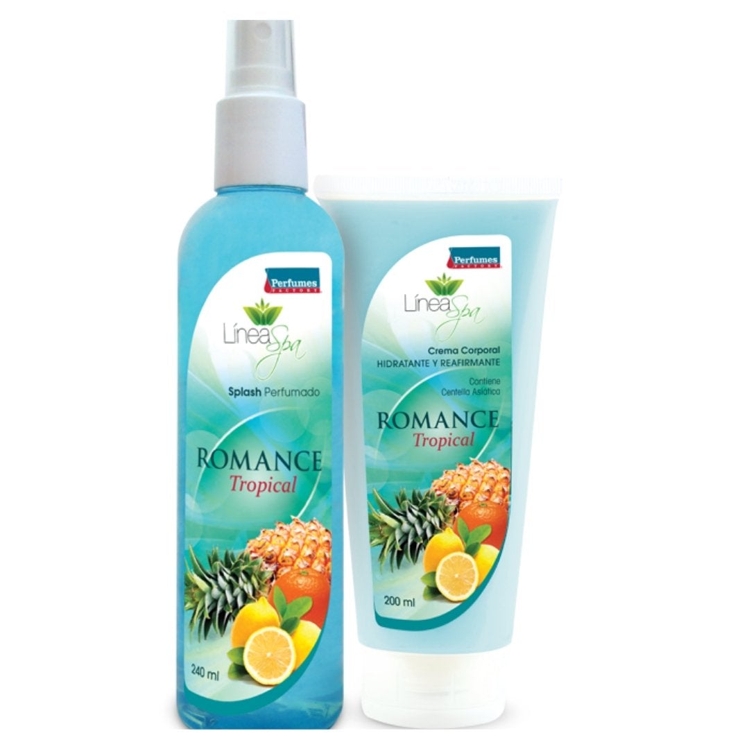 Splash y crema corporal Romance Tropical - Domi Delivery
