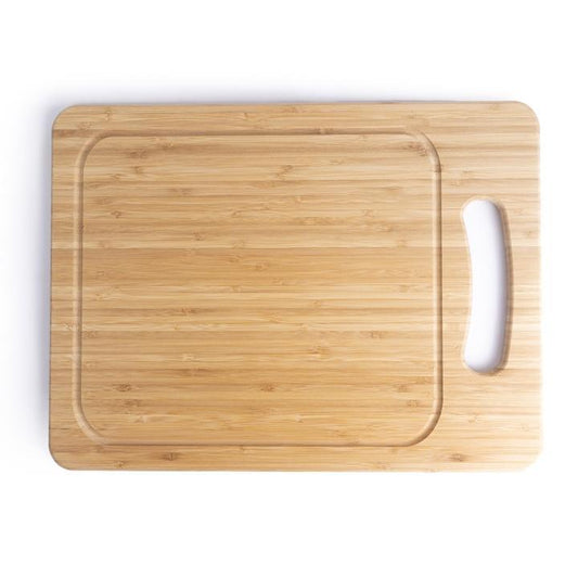 TABLA PARA PICAR DE BAMBÚ GRANDE CON ASA 1.5*40*30CM - Domi Delivery