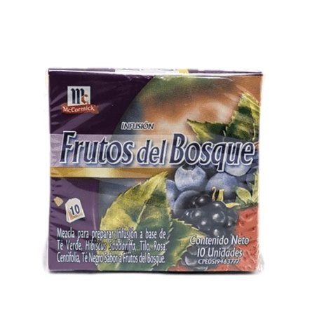 Te mc cormick frutos del bosque 10u - Domi Delivery