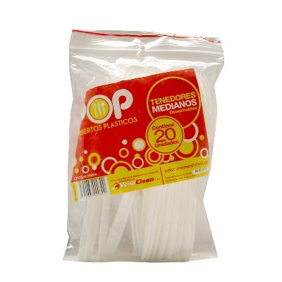 Tenedores Pop Desechable 20U - Domi Delivery