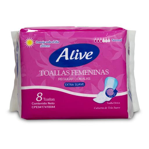 Toalla Sanitaria Alive Dia Tela Normal 8u - Domi Delivery