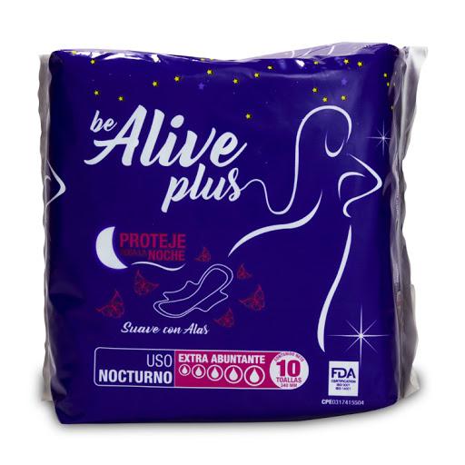 Toalla Sanitaria Alive Tela Extra Ab. 10u - Domi Delivery