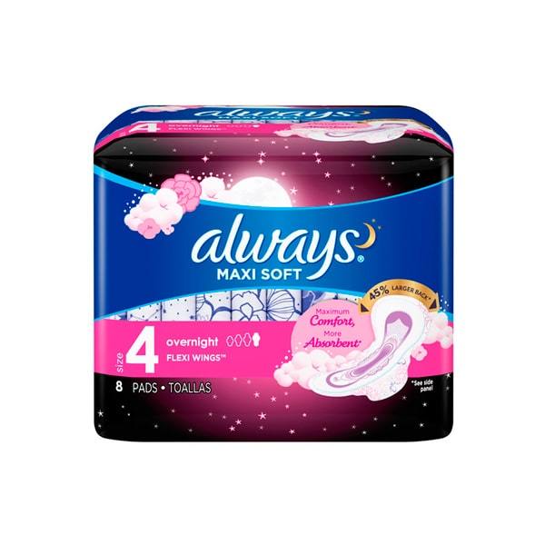 Toalla Sanitaria Always Nocturna 8U - Domi Delivery