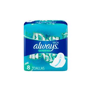 Toalla Sanitaria Always Ultra Seca 8u - Domi Delivery