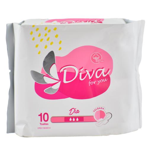 Toalla Sanitaria diva Delgada Dia 10u - Domi Delivery