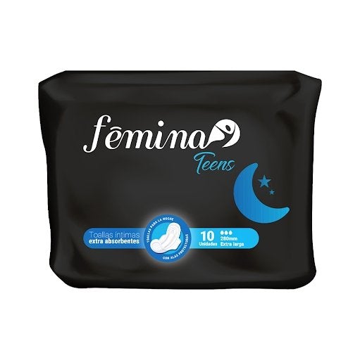 Toalla Sanitaria Femina Teens Noche 10u - Domi Delivery