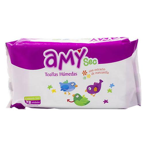 Toallas Humedas Amy Con Manzanilla 72u - Domi Delivery