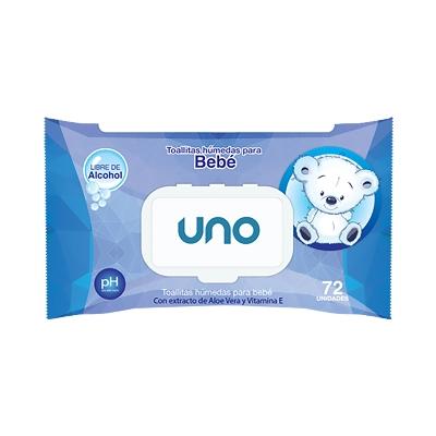 Toallas Humedas Uno Azul 72u - Domi Delivery