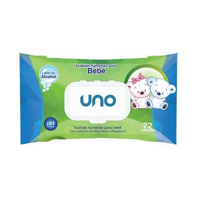 Toallas Humedas Uno Verde 72u - Domi Delivery