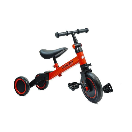 TRICICLO PARA NIÑOS CON RUEDA ROJO - Domi Delivery