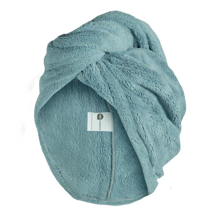 TURBANTE DE MICROFIBRA AZUL CLARO - Domi Delivery