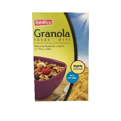 Cereal Granola Tan Rico Pasas Y Miel 350g