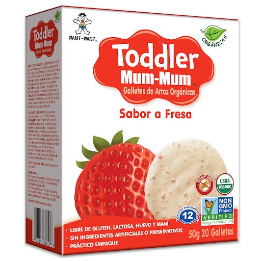 Galleta De Arroz Toddler Fresa S/Gluten 50g
