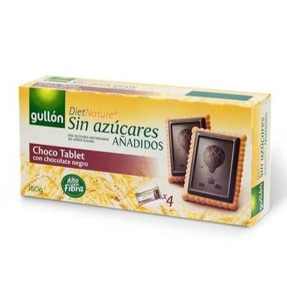Galleta Sin Azucar Gullon Diet Nature Choco Tablet 150g