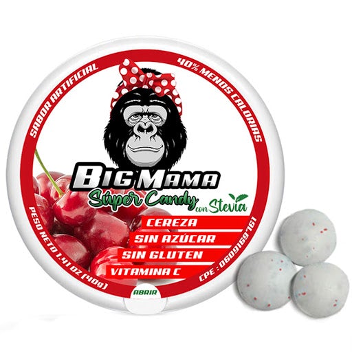 Caramelo Sin Azucar Cereza 40G