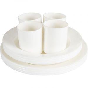 Vajilla plástica 12 piezas - Domi Delivery