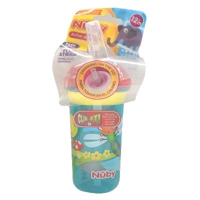 Vaso Nuby Pitillo Flexible 6Meses 9Oz - Domi Delivery